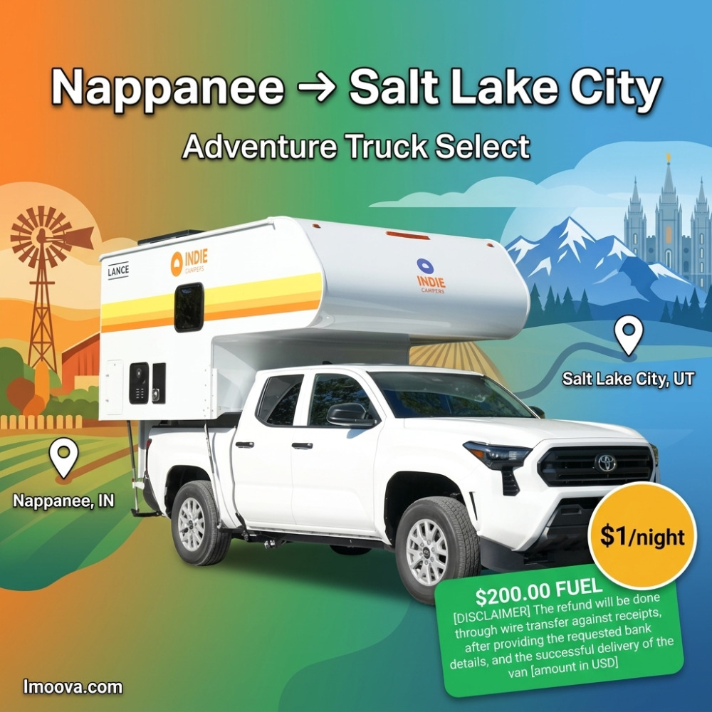 Adventure Truck Select - Nappanee to Salt Lake City